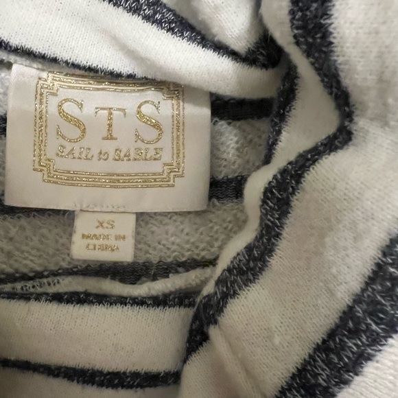 Sail to Sable Striped Cowl Neck Pullover - Picture 4 of 6